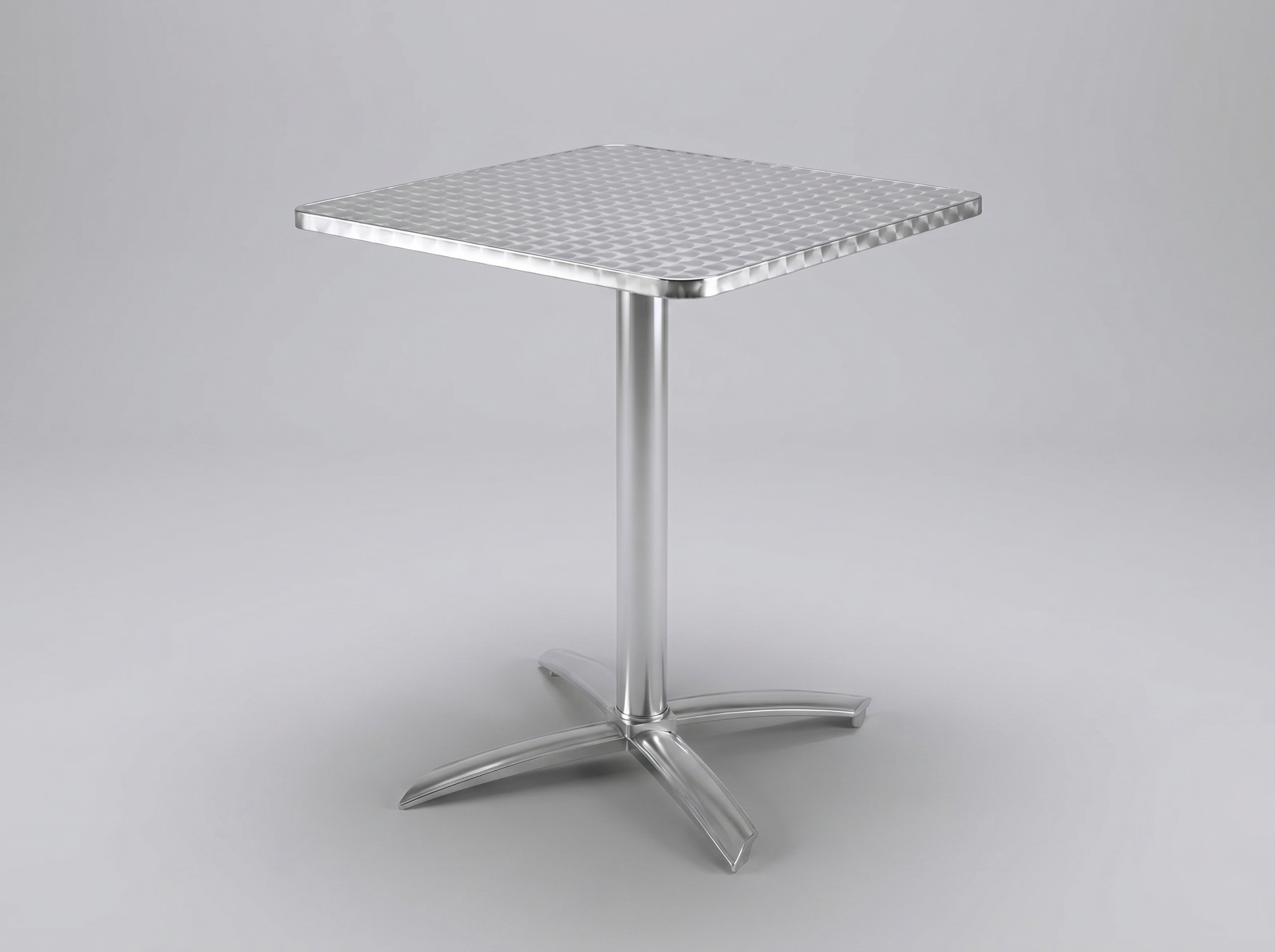Outdoor Tisch Klappbar 60x60cm Außenbereich Aluminium und Edelstahl - Lumi