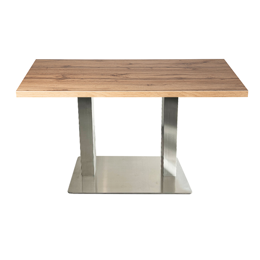 Tisch Andora 120x80cm Eiche Restauranttisch Bistrotisch Gastrotisch Tischbein Silber-ING10618 Tisch Andora 120x80cm Eiche Restauranttisch Bistrotisch Gastrotisch Tischbein Silber-ING10618