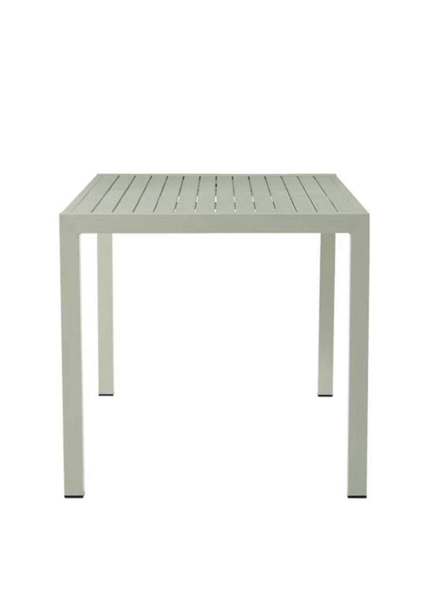 Outdoor Tisch 80x80cm aus Stahl Grün Outdoor Tisch 80x80cm aus Stahl Grün