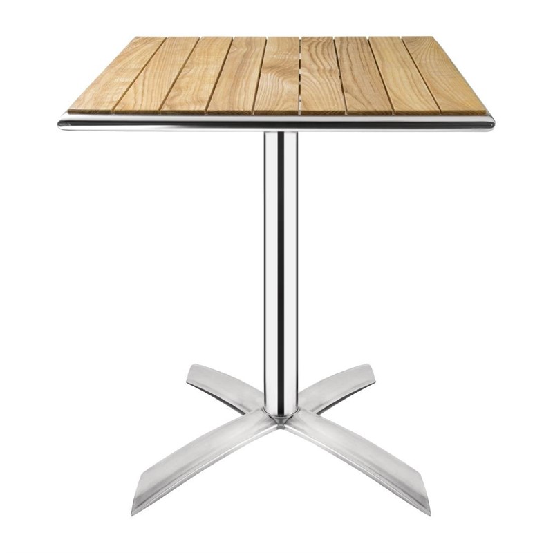 Outdoor Klappbarer Tisch Lero 60x60cm Außenbereich Eschenholz 1 Bein-ING10607 Outdoor Klappbarer Tisch Lero 60x60cm Außenbereich Eschenholz 1 Bein-ING10607