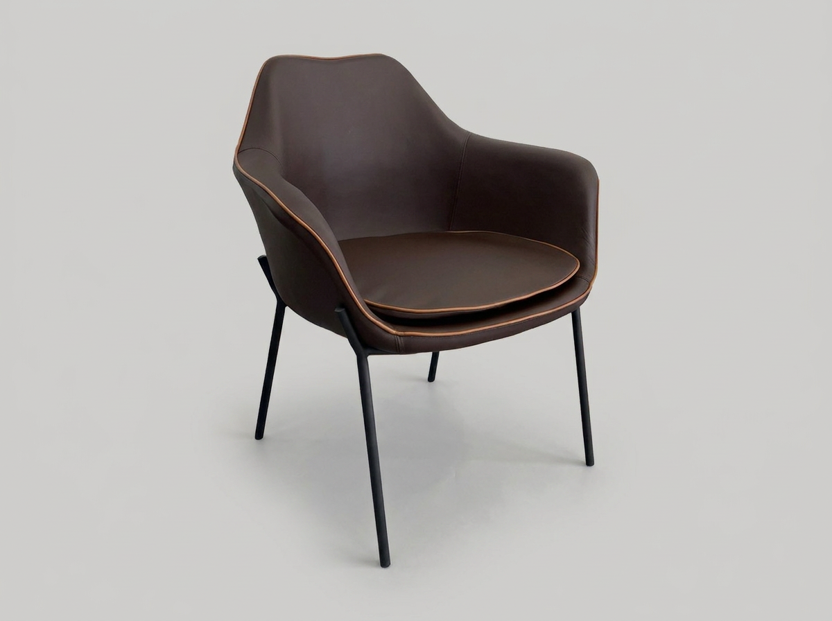 Fauteuil Padua marron Chaises Hôtel Bistro Gastronomie