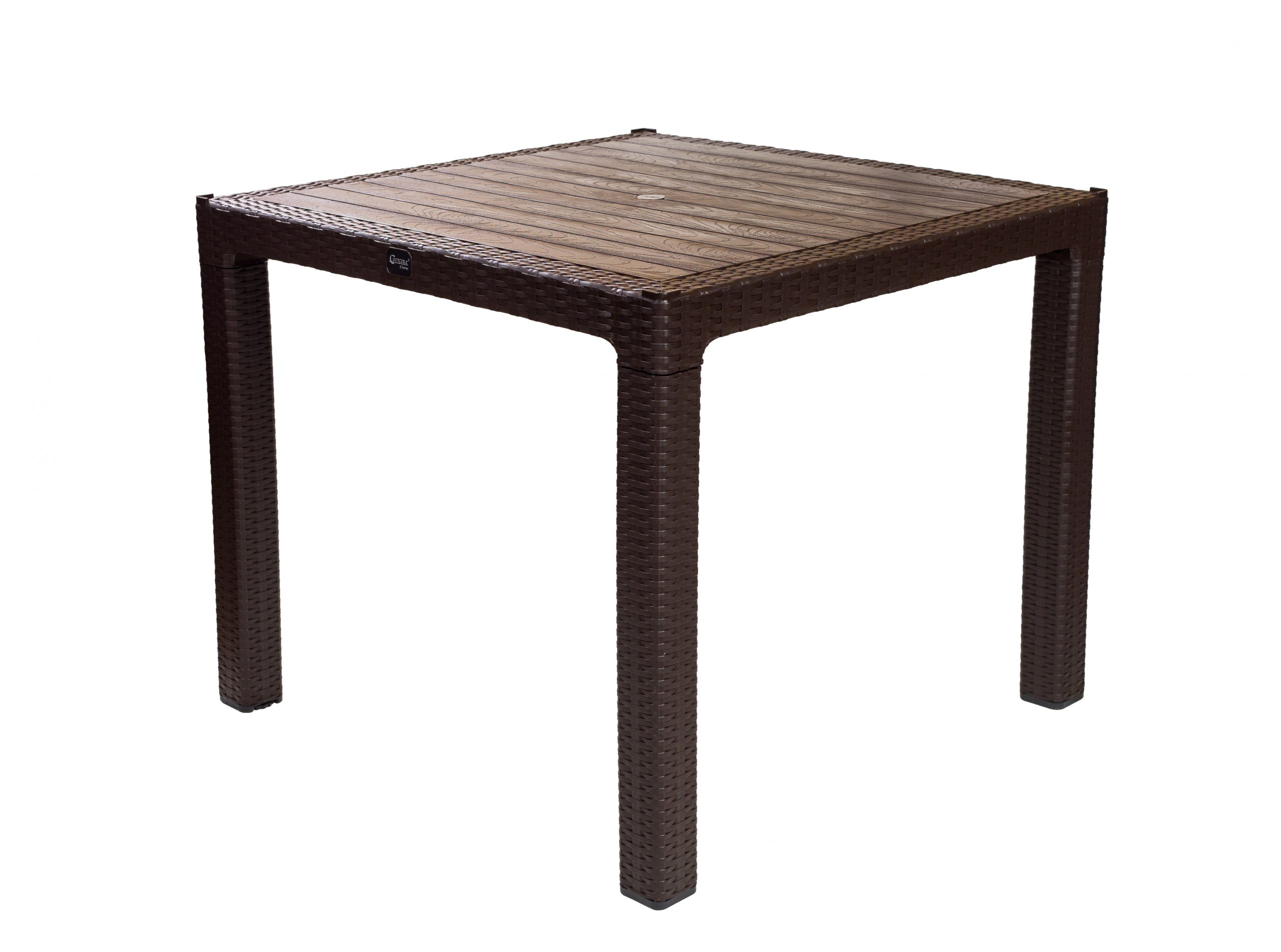 Tisch Asya-Two 90x90cm Polyrattan und Holzimitat (WPC)-ING10591 Tisch Asya-Two 90x90cm Polyrattan und Holzimitat (WPC)-ING10591