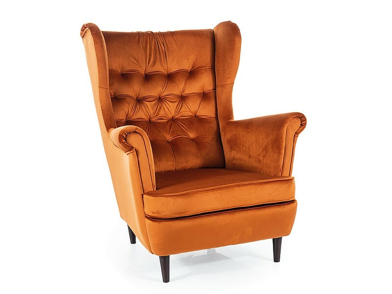 Lounge Ohrensessel Neapel Samtstoff Zimt Braun Lounge Ohrensessel Neapel Samtstoff Zimt Braun