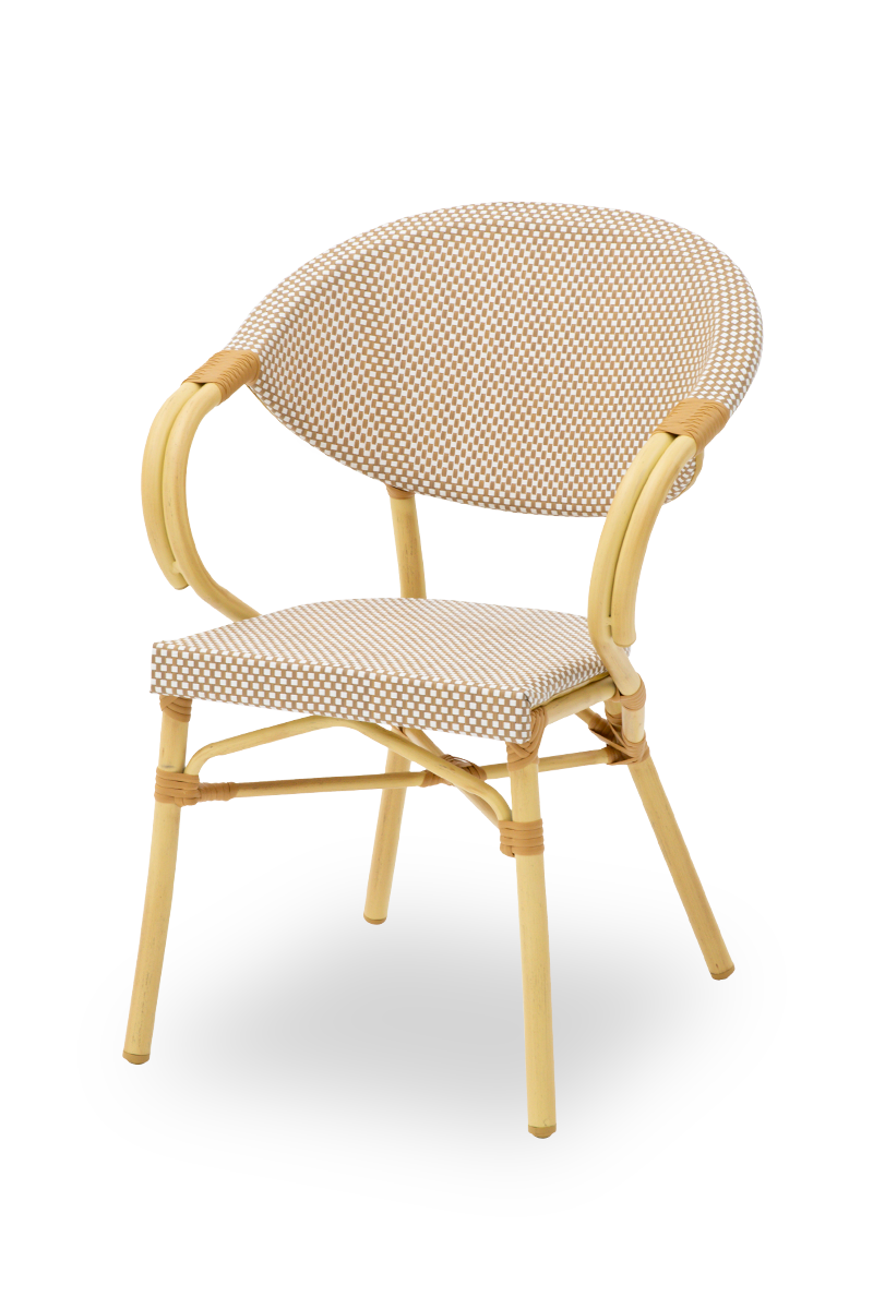 Stuhl Udine in Farbe Beige aus Technorattan Outdoor-ING10889 Stuhl Udine in Farbe Beige aus Technorattan Outdoor-ING10889