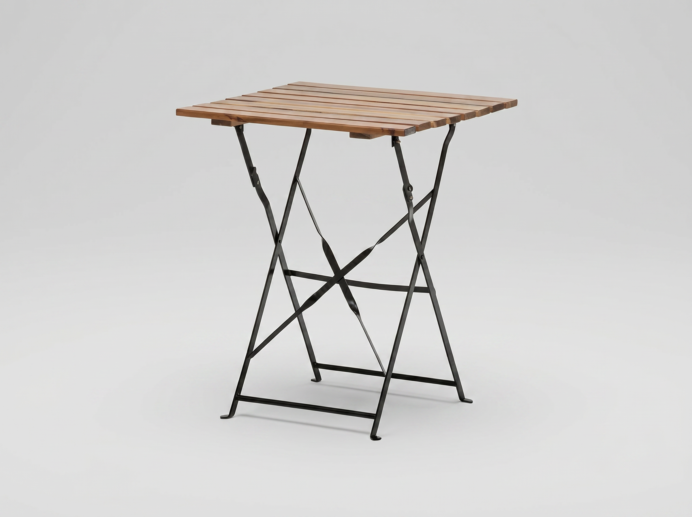 Outdoor Tisch 60x60cm mit Echtholz klappbar - Restaurant Bistro - Brüssel
