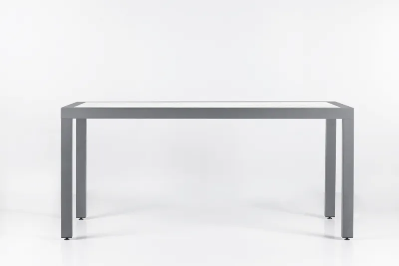 Tisch Marino Line Marmor Optik in Keramikoberflächen Grau Weiß 162x87x74cm Tisch Marino Line Marmor Optik in Keramikoberflächen Grau Weiß 162x87x74cm