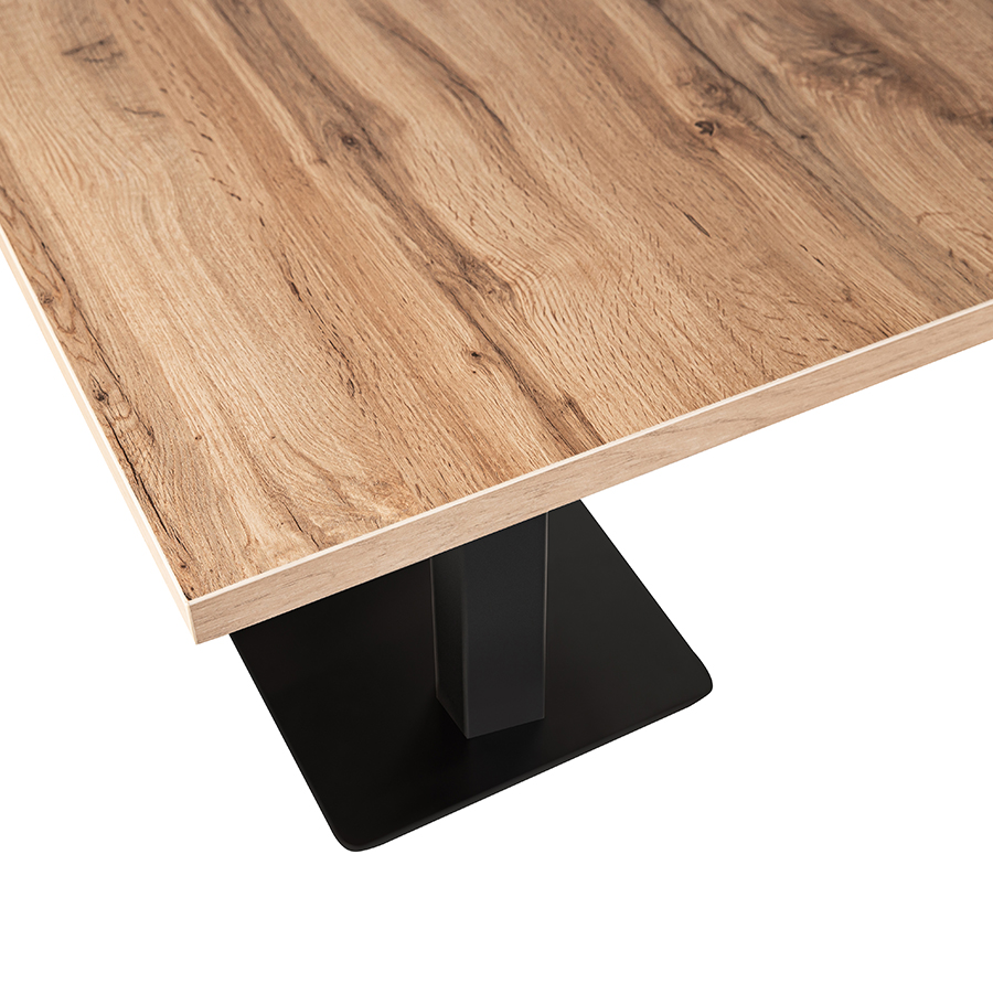 Tisch Andora 100x80cm Eiche Restauranttisch Bistrotisch Gastrotisch Tischbein Schwarz-ING10464 Tisch Andora 100x80cm Eiche Restauranttisch Bistrotisch Gastrotisch Tischbein Schwarz-ING10464