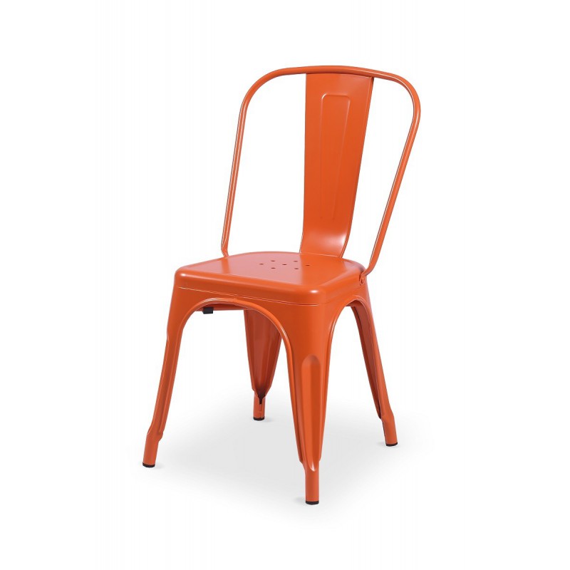 Restaurant Bistro Stuhl aus Stahl Steel Colore Orange Restaurant Bistro Stuhl aus Stahl Steel Colore Orange
