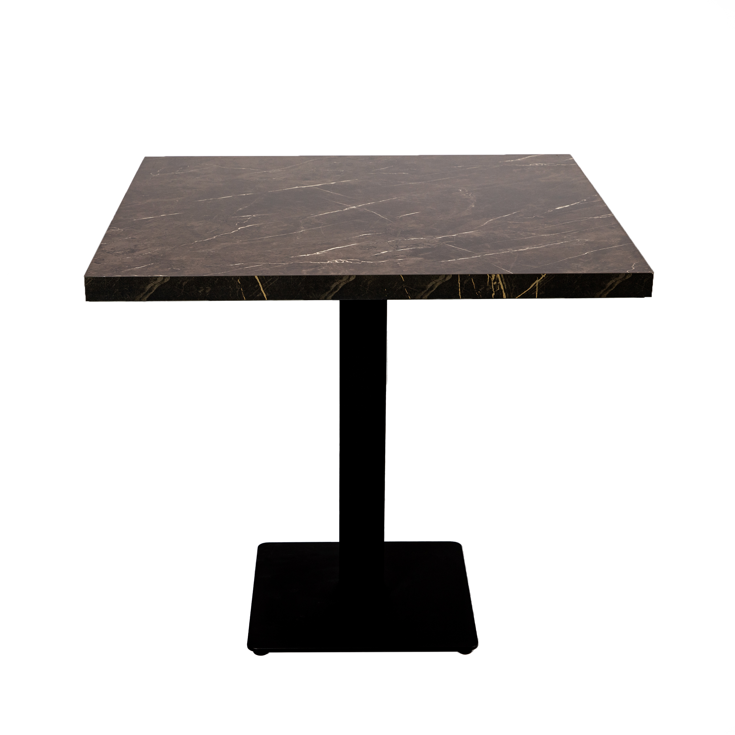 Restauranttisch Catania Braun Marmor Optik 80x80cm Bistrotisch Gastrotisch-ING10744 Restauranttisch Catania Braun Marmor Optik 80x80cm Bistrotisch Gastrotisch-ING10744