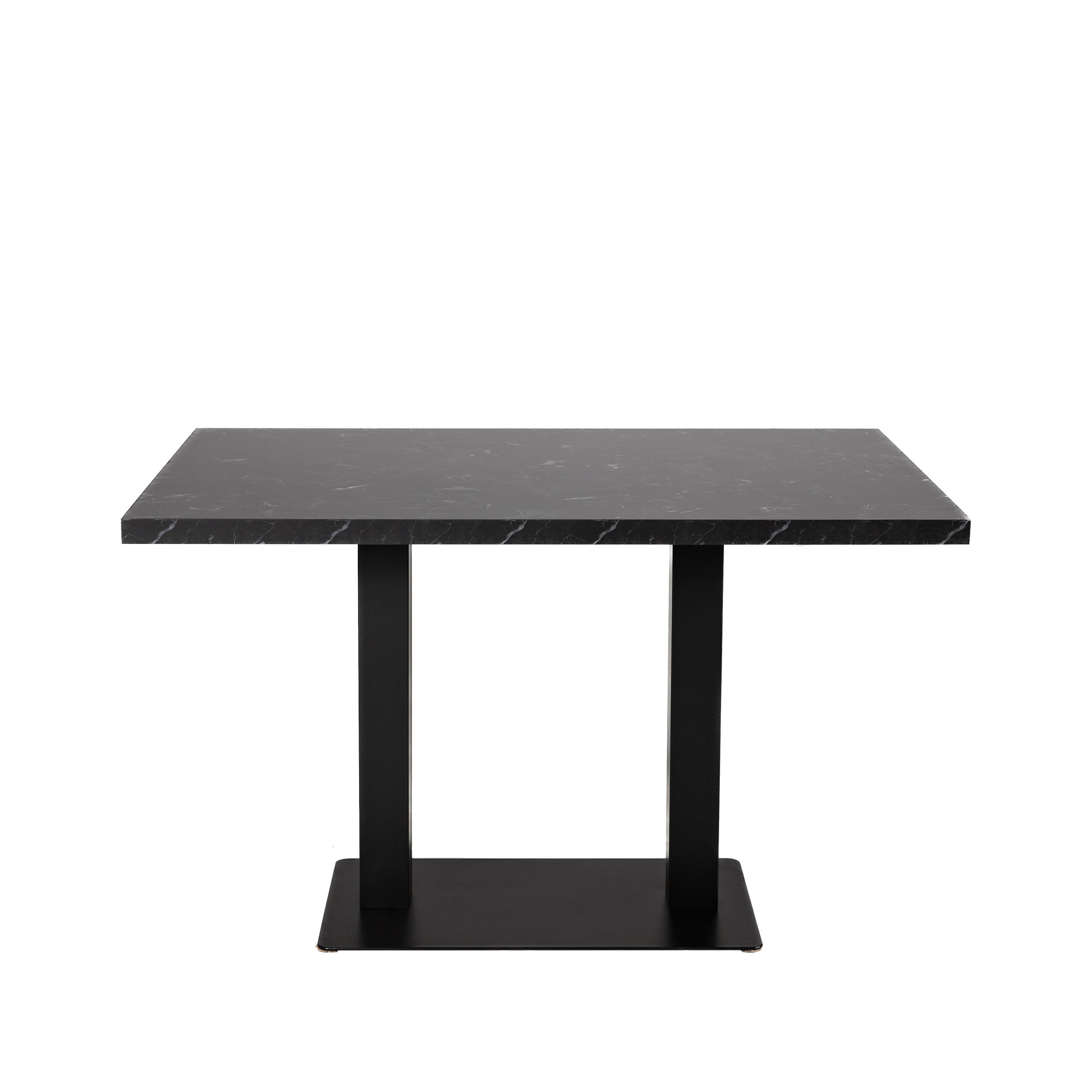 Restauranttisch Catania Schwarz Marmor Optik 120x80cm Bistrotisch Gastrotisch-ING10743 Restauranttisch Catania Schwarz Marmor Optik 120x80cm Bistrotisch Gastrotisch-ING10743