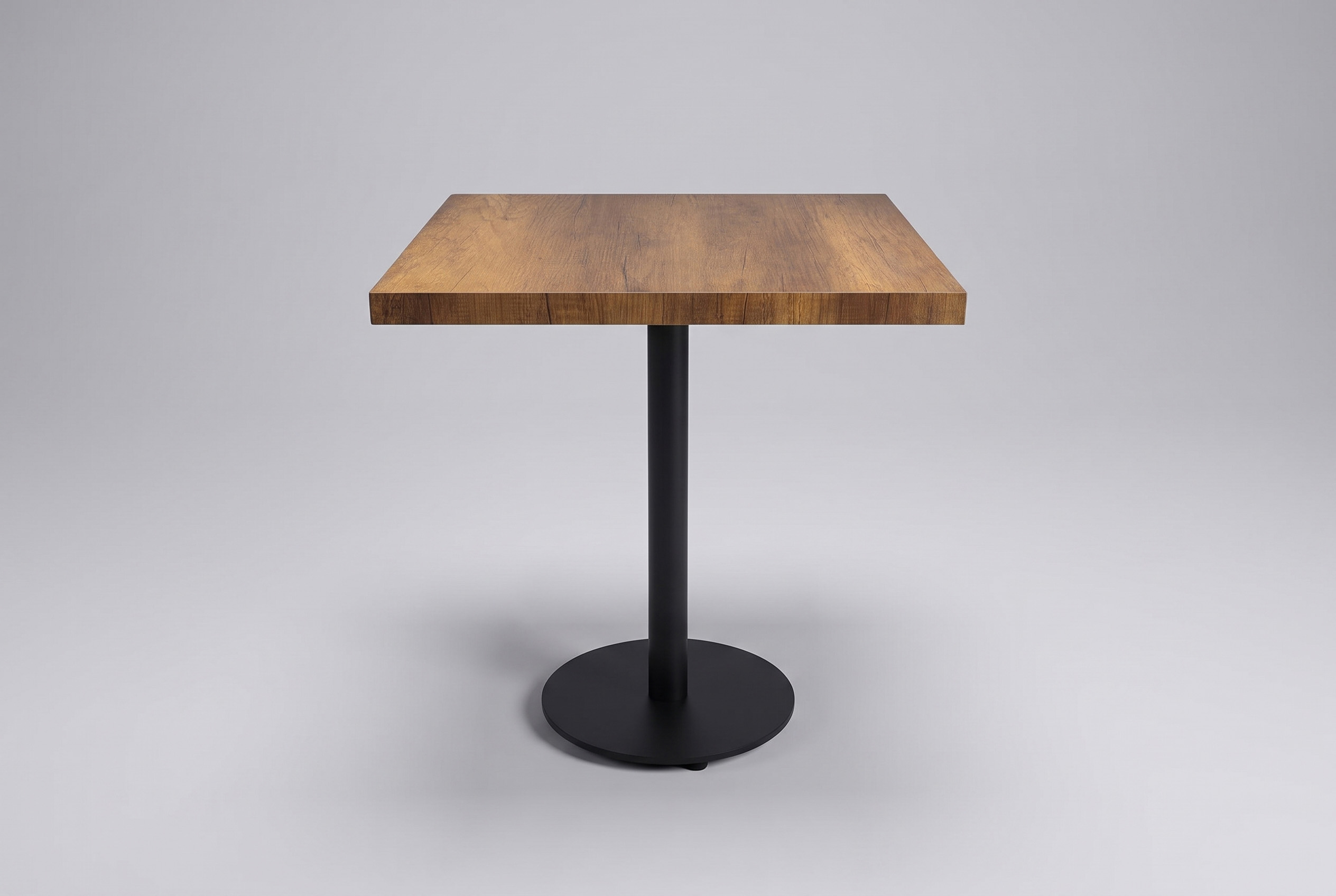 Bistro Tisch 69x69cm Dunkelbraun Ancona Fichte Restauranttisch Gastrotisch