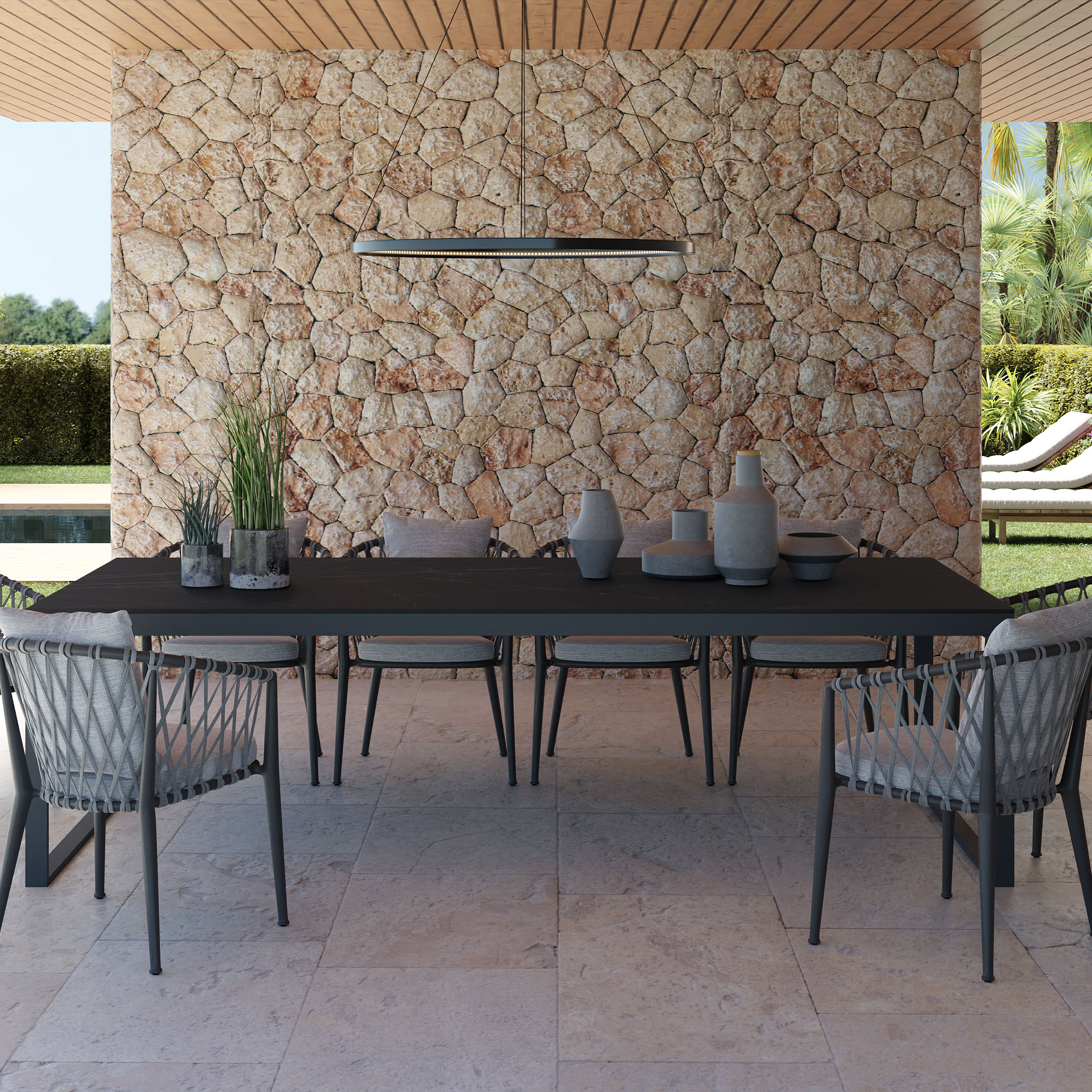 Restaurant Bistro Tisch Millo Black Line Marmor Optik in Keramikoberflächen Restaurant Bistro Tisch Millo Black Line Marmor Optik in Keramikoberflächen