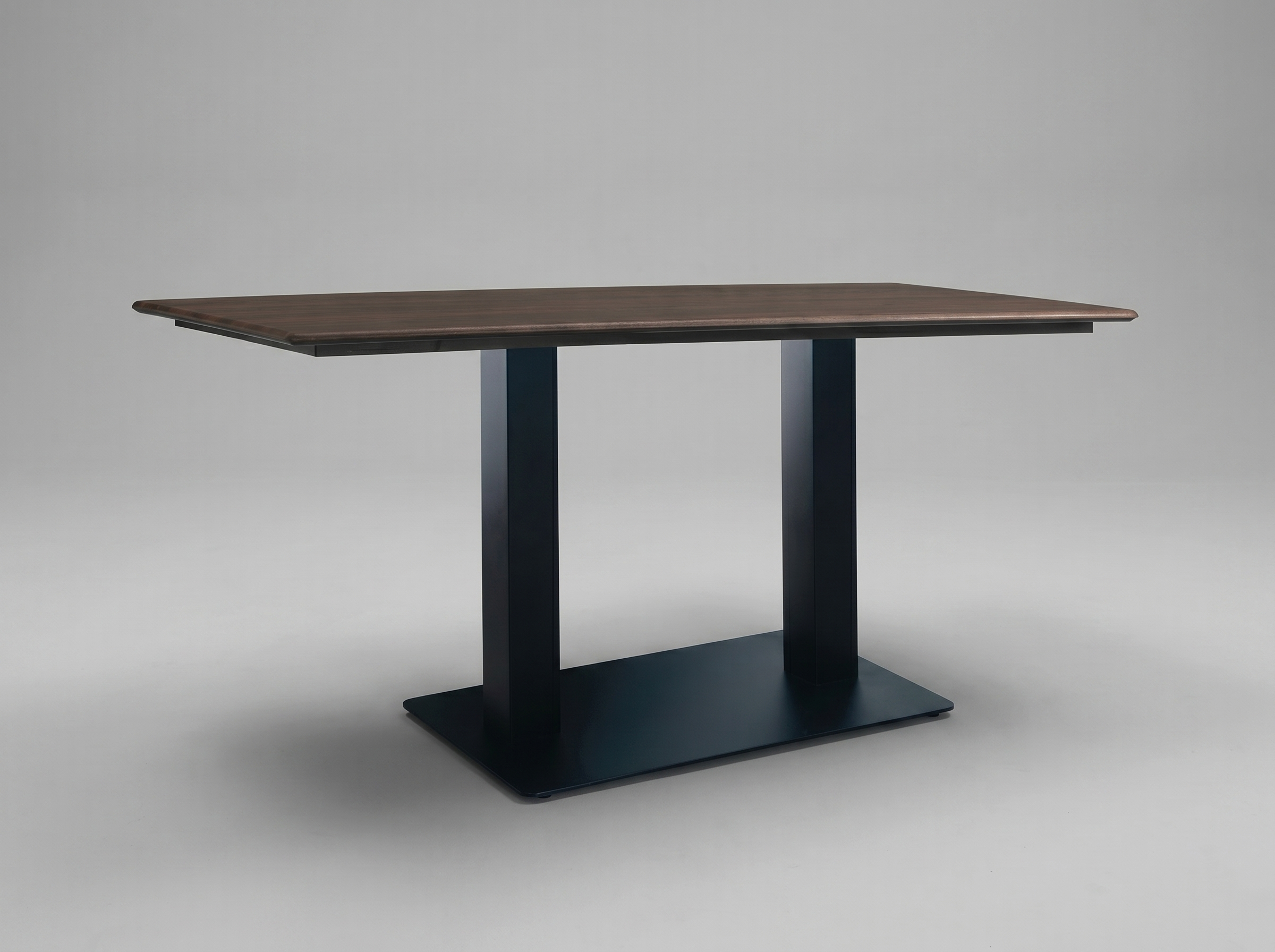 Outdoor Tisch 120x70cm Walnuss Braun Außenbereich Compact HPL Tischplatte - Catania