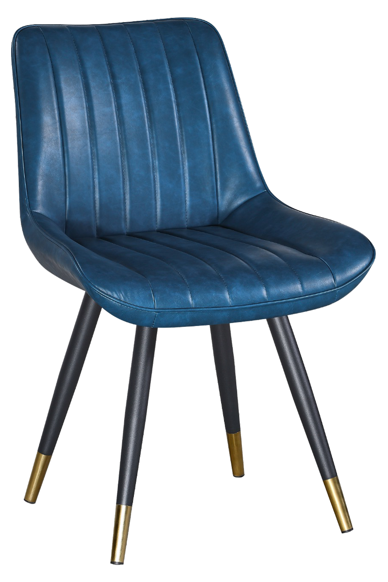 Restaurant Bistro Stuhl Jessie Kunstleder Marineblau Retro Design Restaurant Bistro Stuhl Jessie Kunstleder Marineblau Retro Design