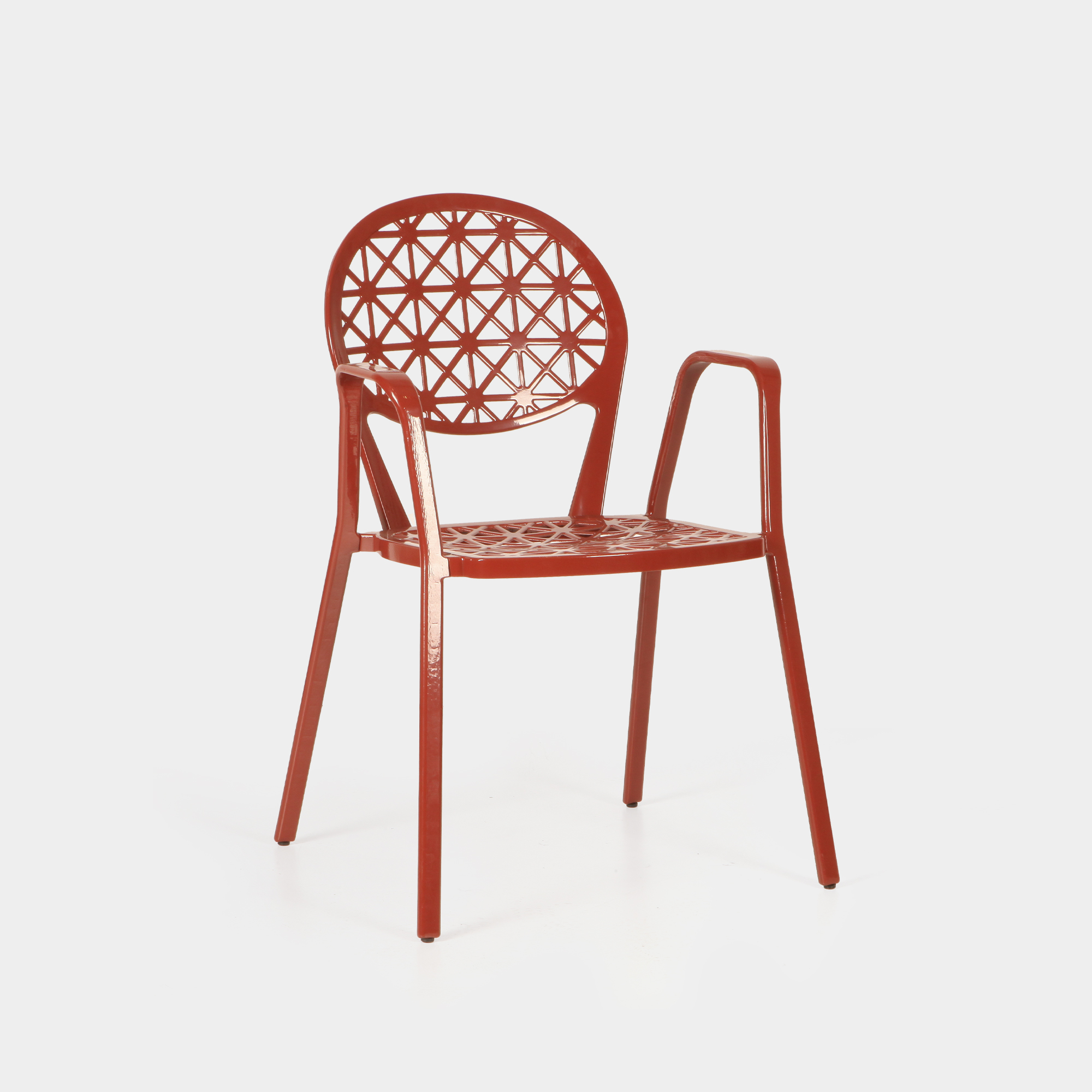 Outdoor Stuhl Aluminium Mersin Rot