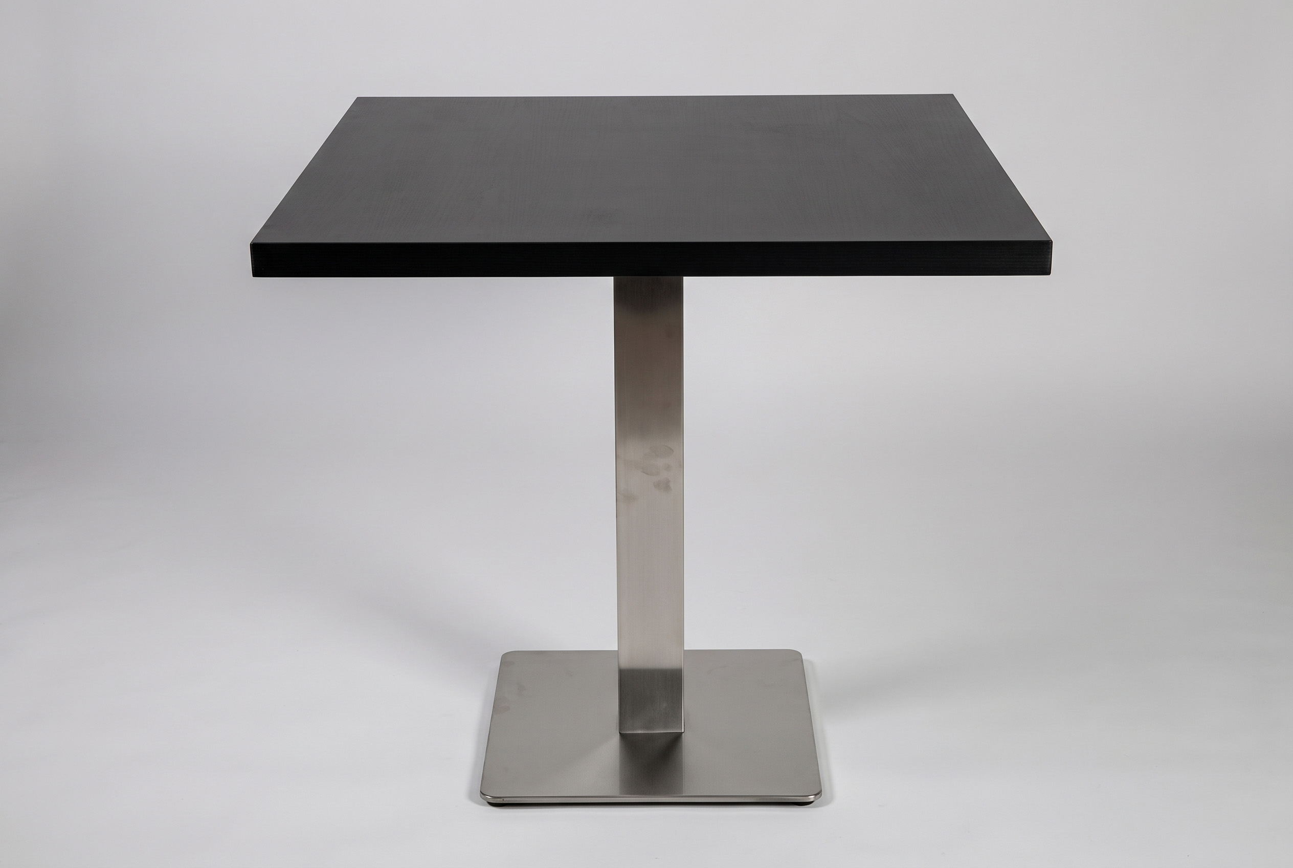 Restaurant Bistro Tisch Salo 50x50cm Schwarz Gastrotisch