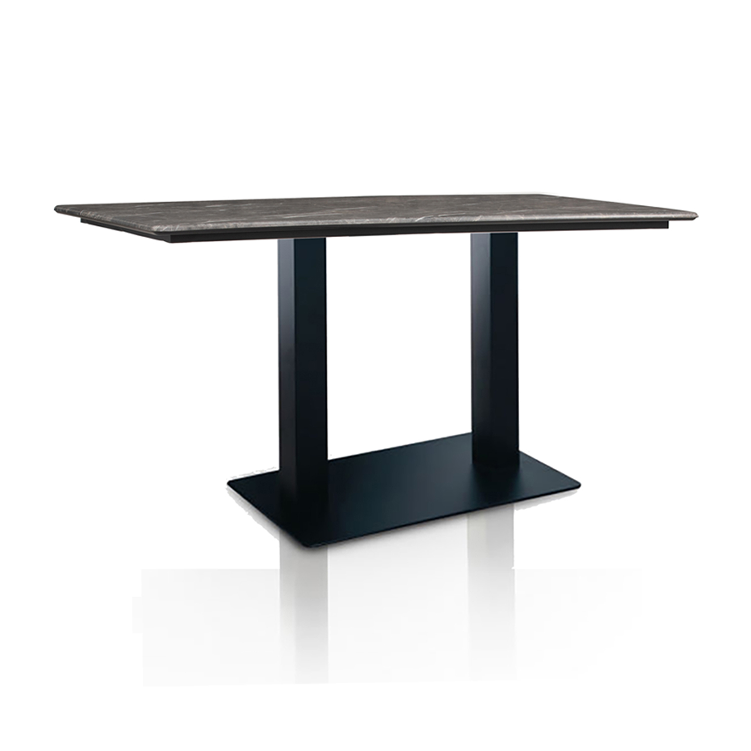 Outdoor Tisch Catania in 120x70cm Marmor Optik Grau Compact HPL Tischplatte-ING10910 Outdoor Tisch Catania in 120x70cm Marmor Optik Grau Compact HPL Tischplatte-ING10910