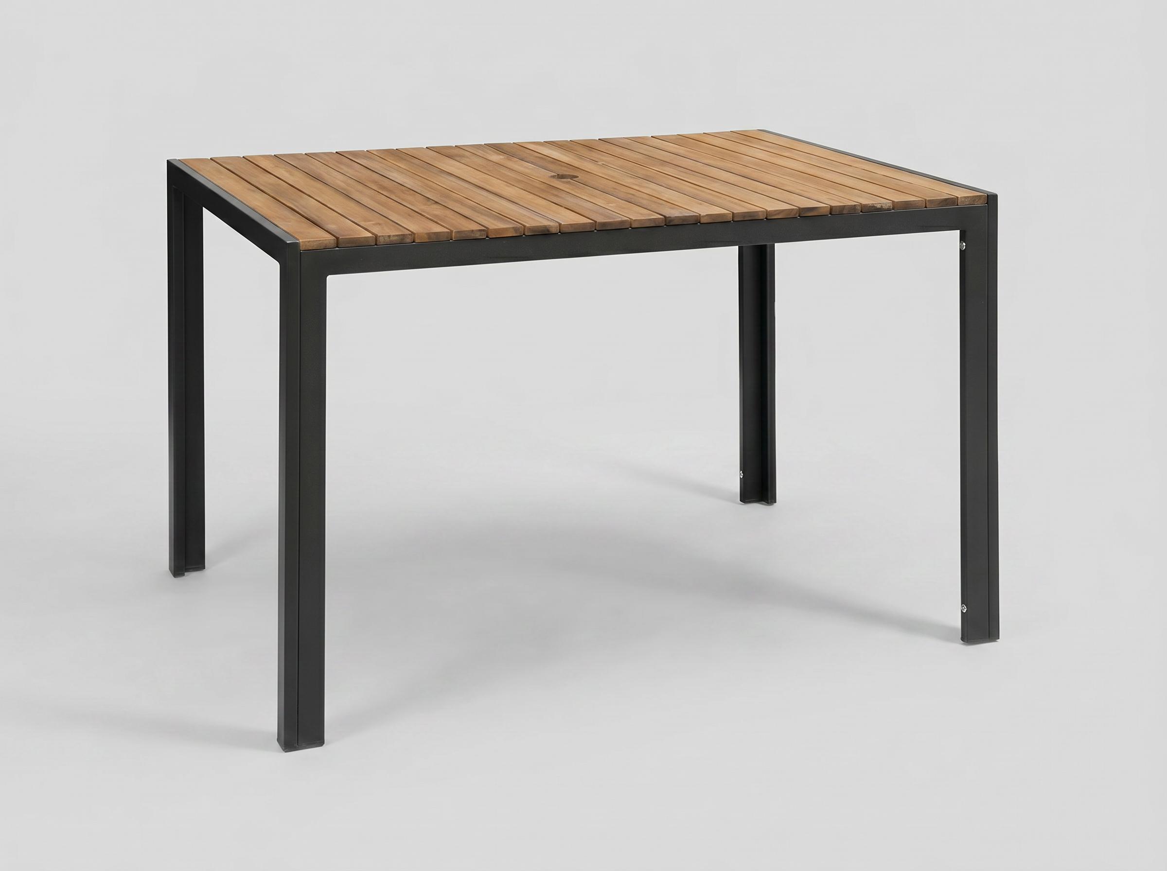 Outdoor Tisch 120x80cm Außenbereich Stahl und Akazienholz - Lero