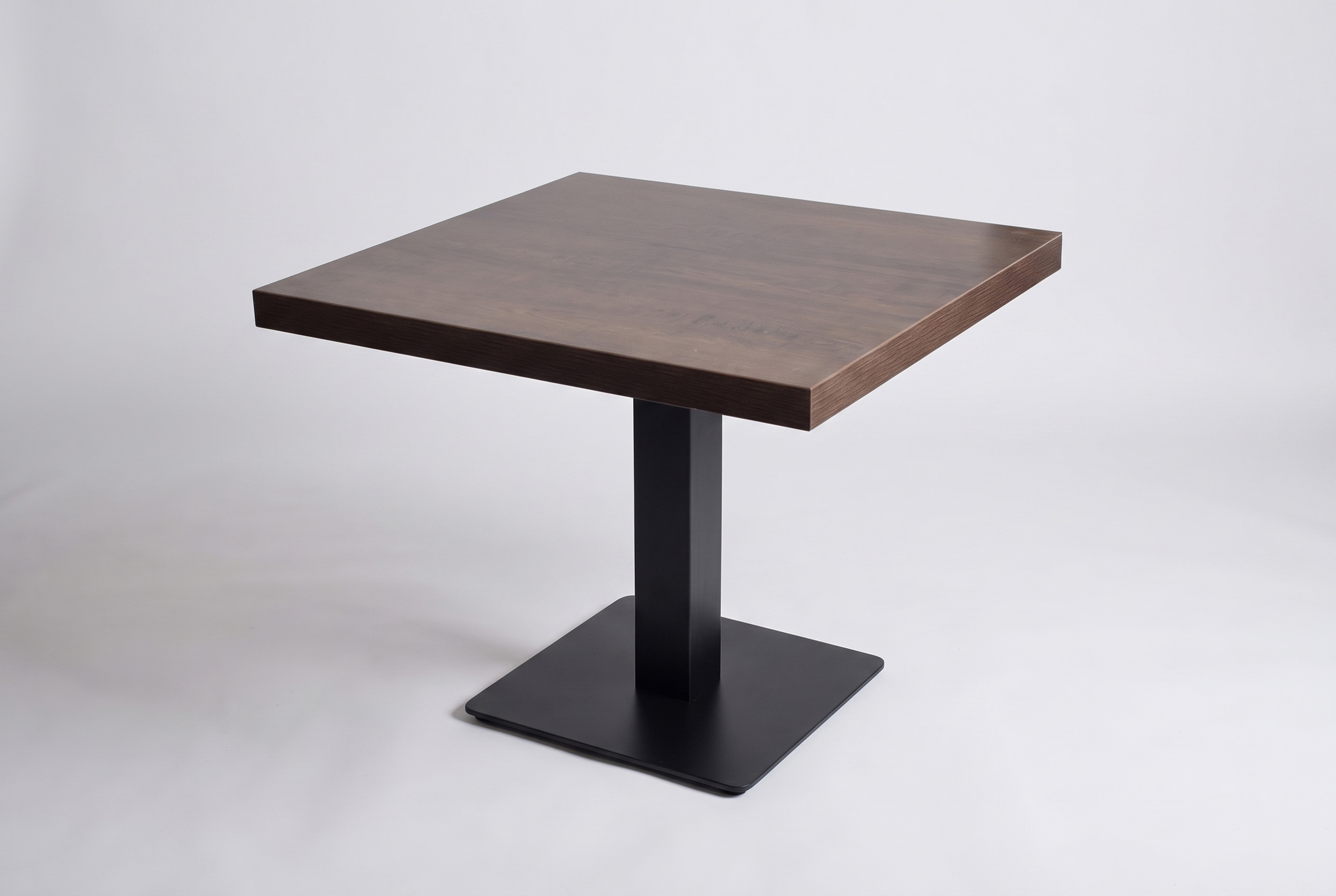 Lounge Tisch 70x70cm Wallnuss Braun Holzoptik Palermo Shisha Tisch