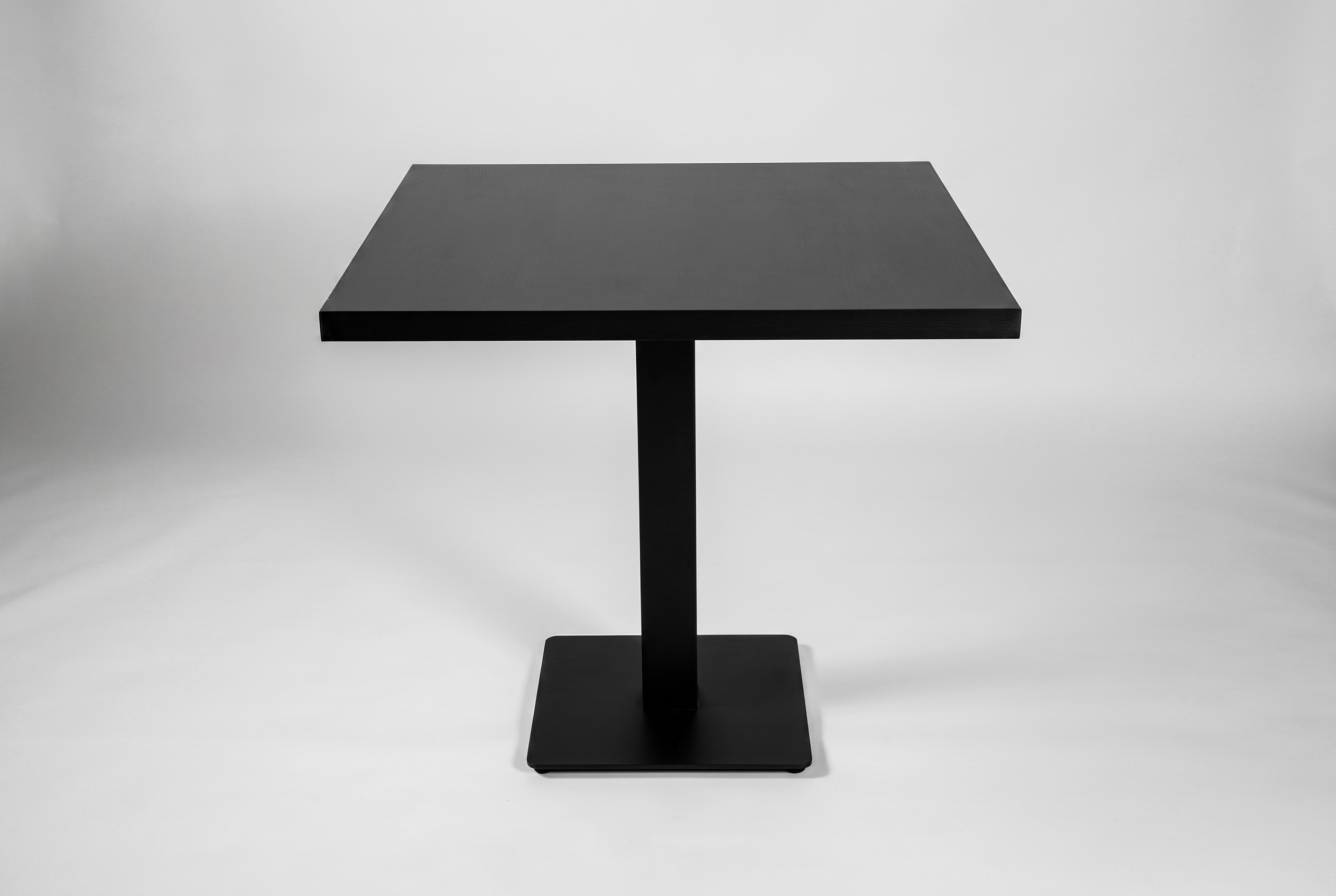 Tisch Salo 80x80cm Schwarz Restauranttisch Bistrotisch Gastrotisch-ING10749M
