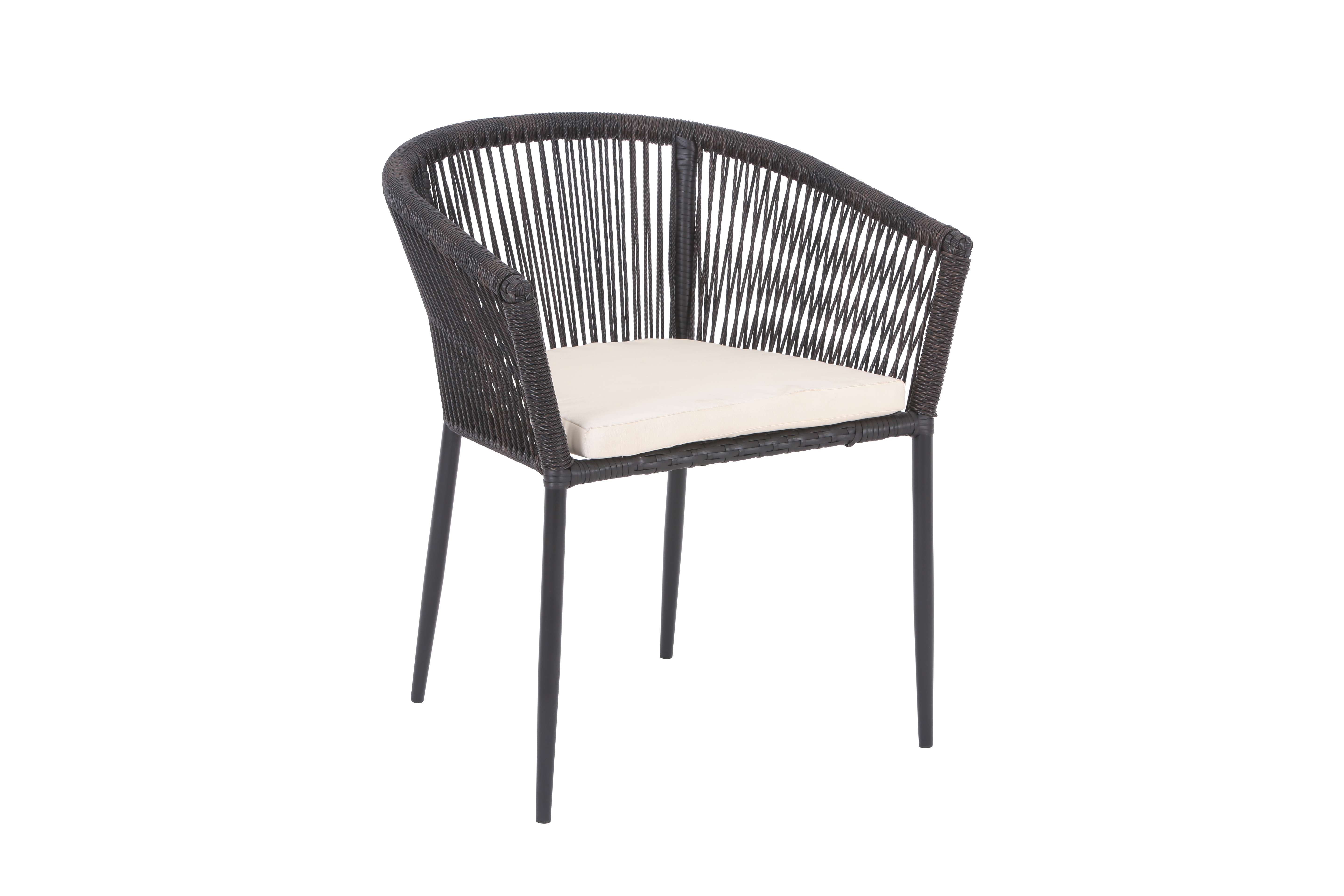 Chaise d'extérieur Siena avec cadre en aluminium pour l'extérieur Fauteuil anthracite Chaise d'extérieur Siena avec cadre en aluminium pour l'extérieur Fauteuil anthracite