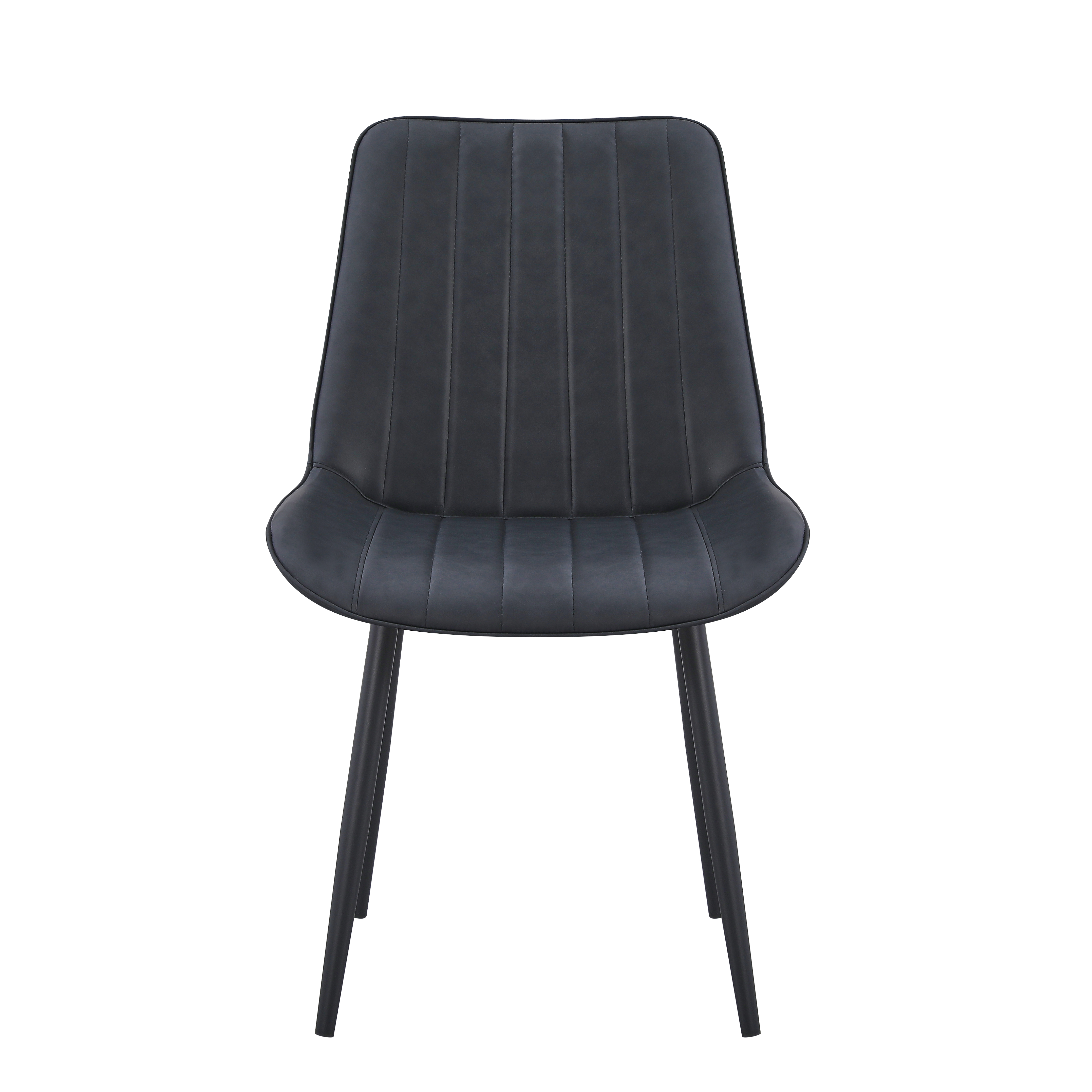 Restaurant Bistro Stuhl Olivia Linea Kunstleder Grau