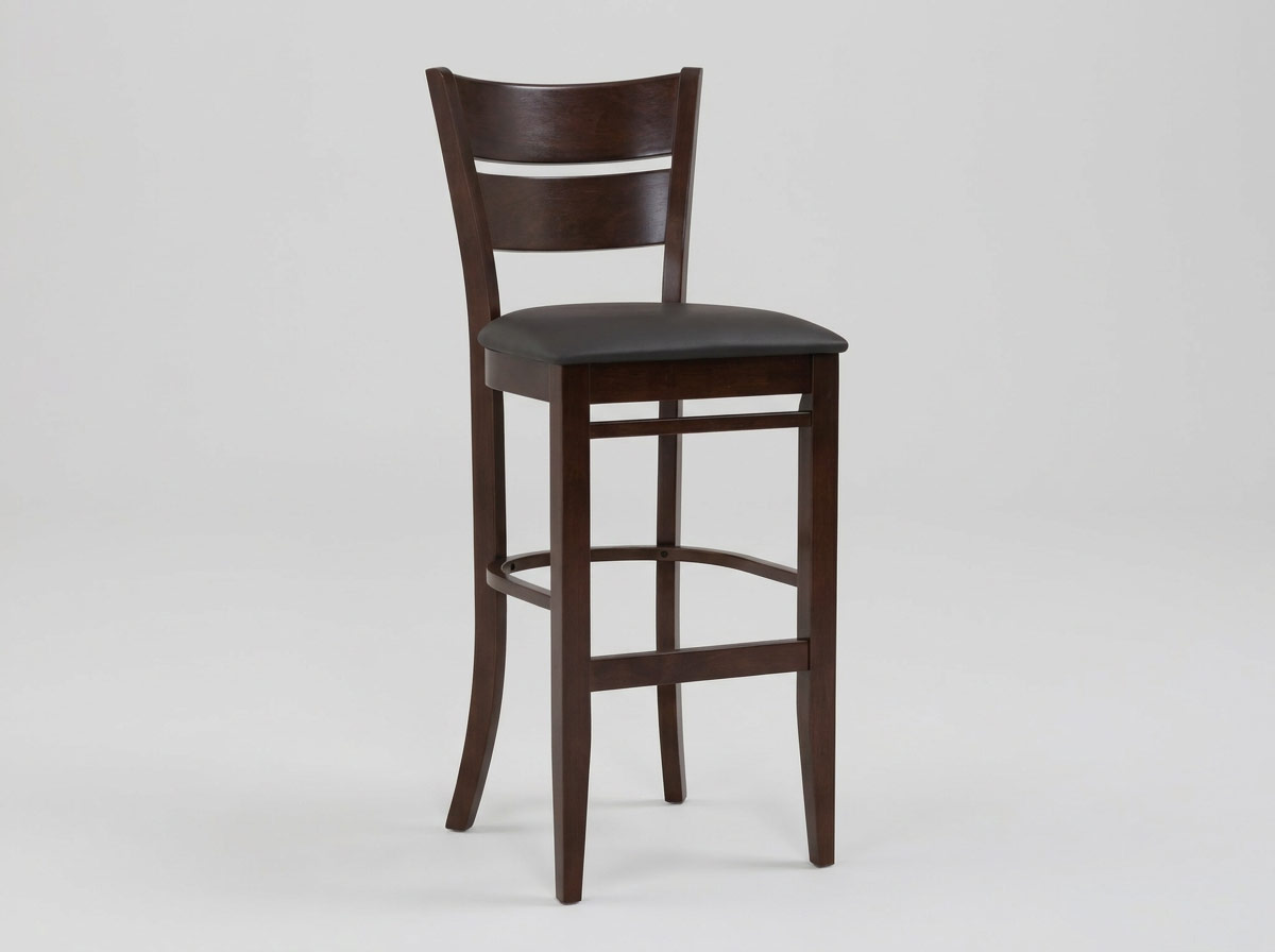 Chaise Tabouret de bar Grace marron foncé Chaises de restaurant Hôtel Bistro