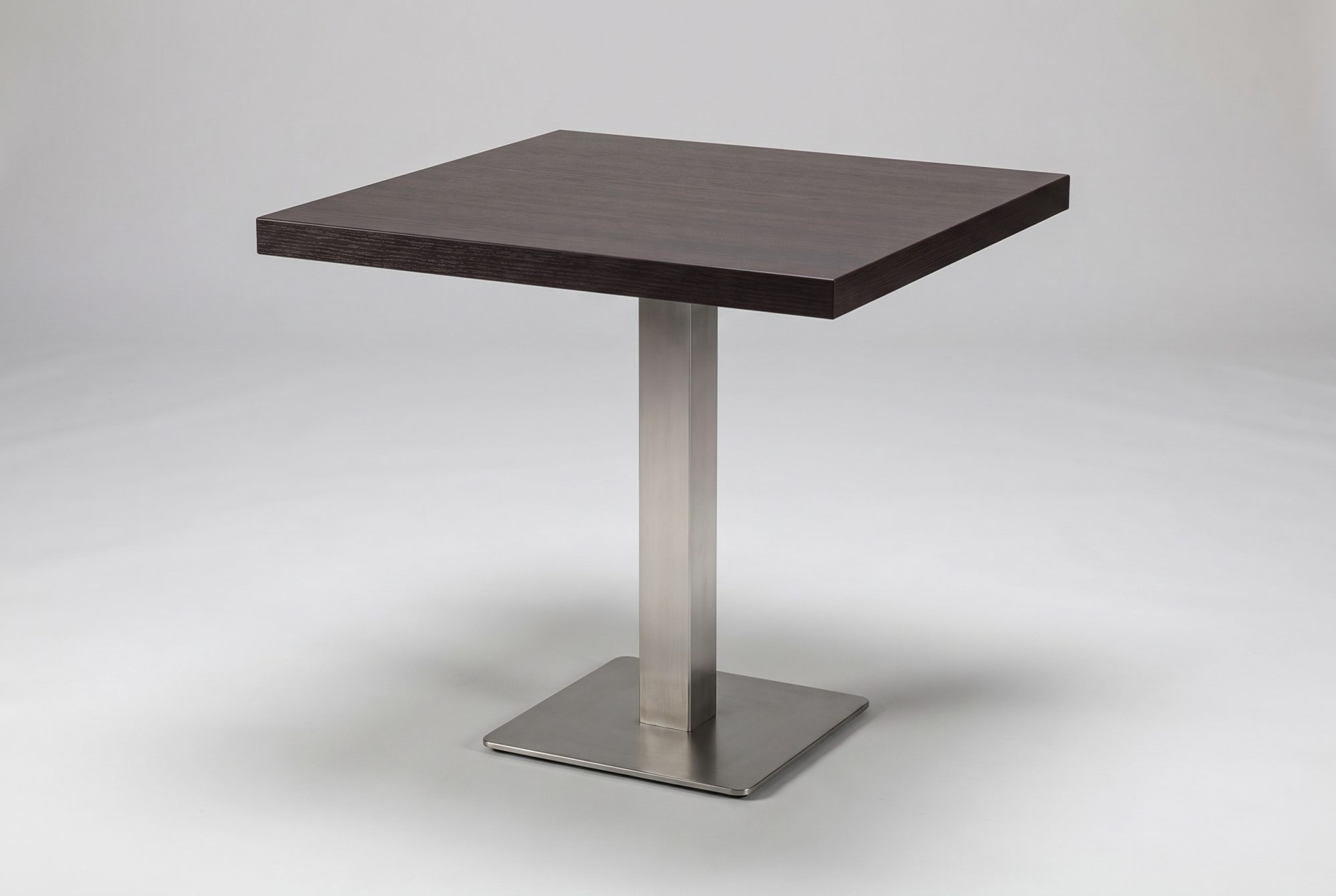 Tischplatte Milano 60x60cm Dunkelbraun kratzfest mit ABS Schutzkante-SW10066