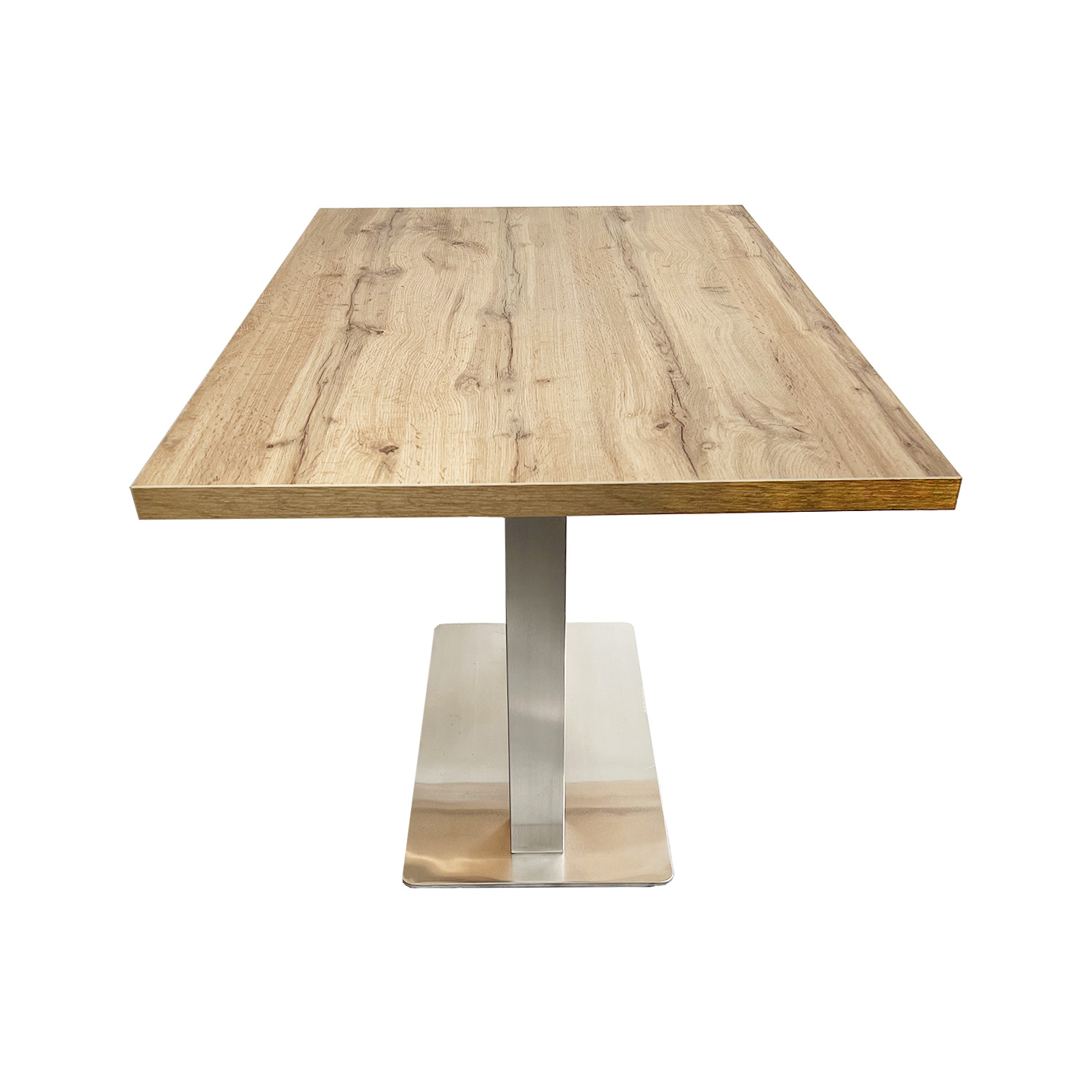 Tisch Andora 120x80cm Eiche Restauranttisch Bistrotisch Gastrotisch Tischbein Silber-ING10618 Tisch Andora 120x80cm Eiche Restauranttisch Bistrotisch Gastrotisch Tischbein Silber-ING10618